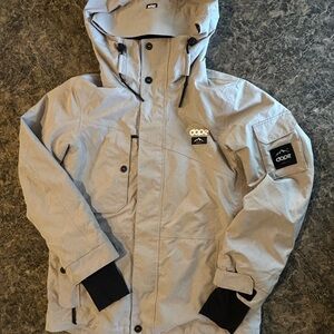 DOPE Beige Jacket with Logo Patch